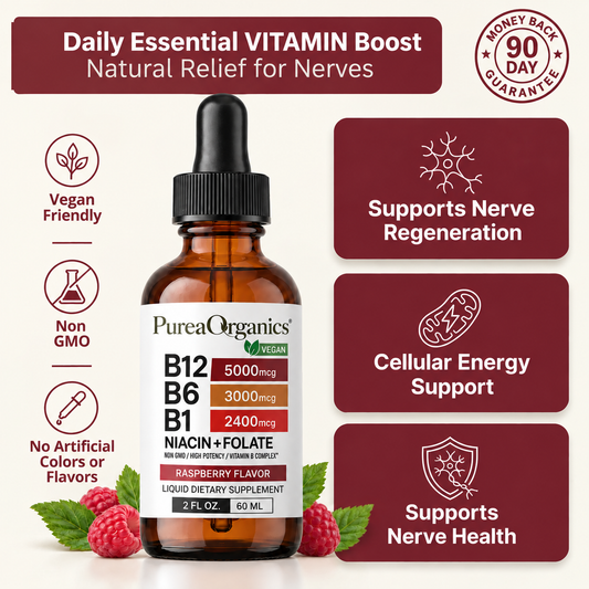 Liquid Vitamin B Complex - supports nerve regeneration, cellular energy and nerve health